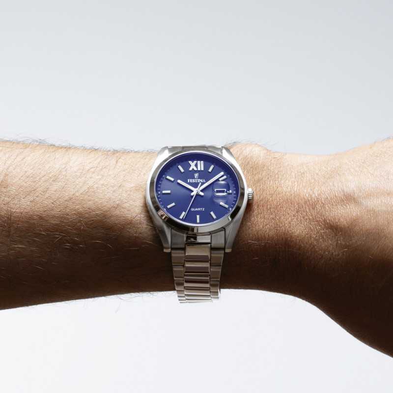 Festina Blue Dial Stainless Steel Men's Watch F20707/7