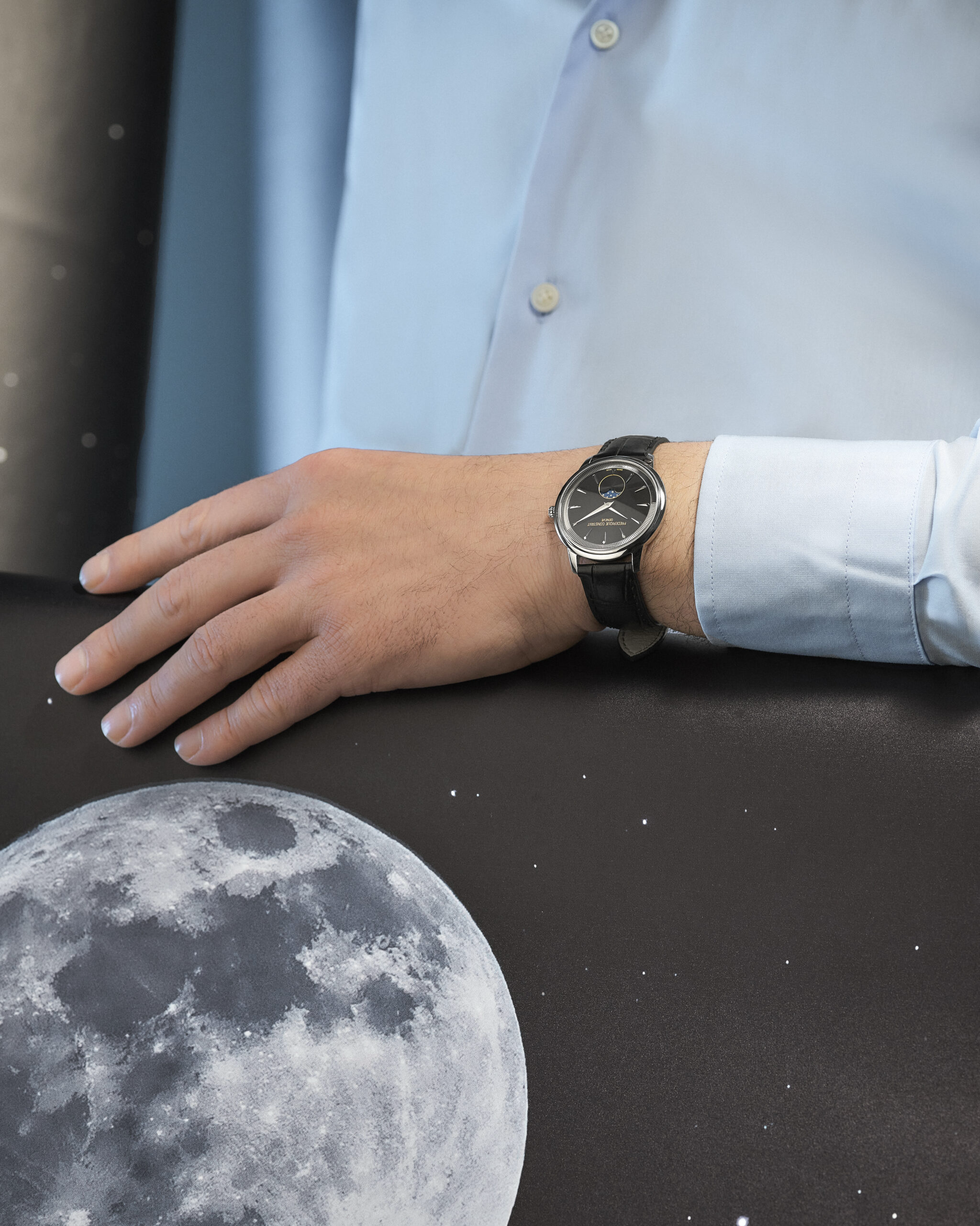 Frederique Constant Classics Moneta Moonphase Black FC-206B3S6