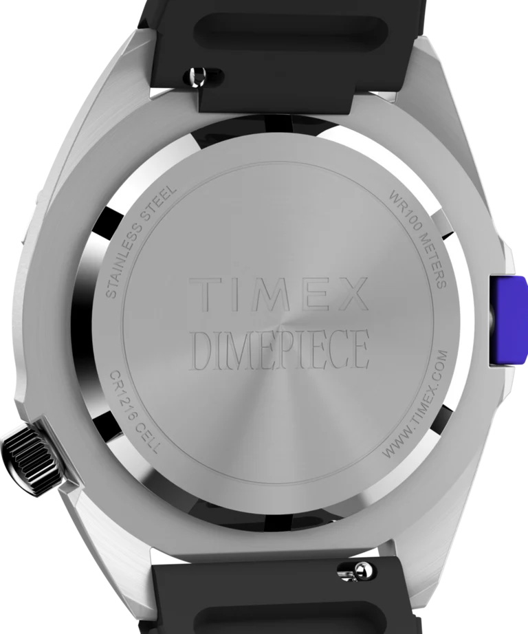 Timex Intrepid x Dimepiece 1995 Reissue Black Rubber Band Indiglo TW2Y4800