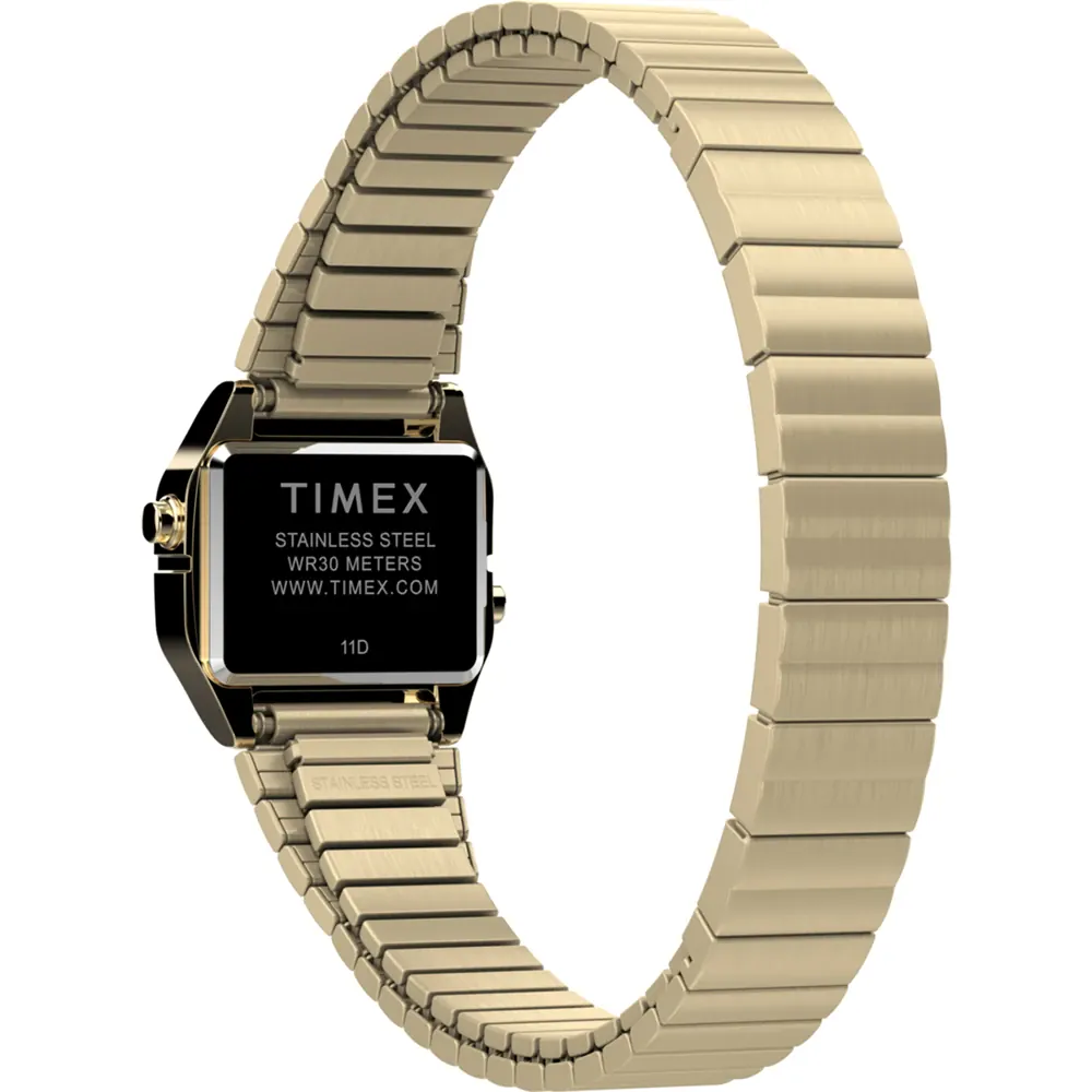 Timex T80 Digital Gold Stainless Steel Teeny Tiny Watch TW2Y46600