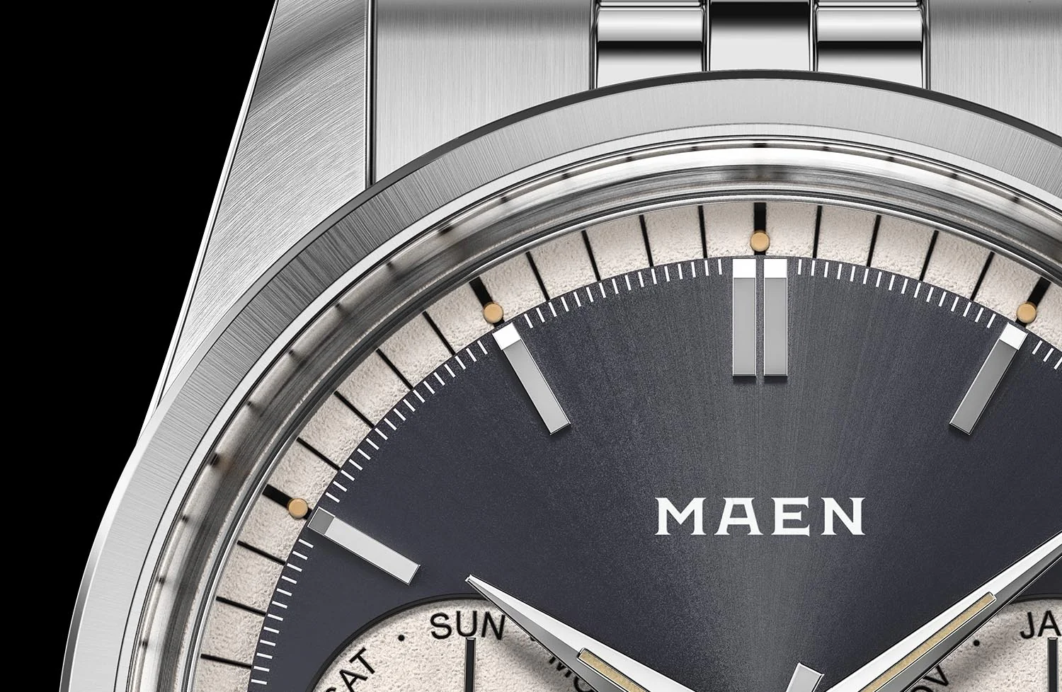 MAEN Brooklyn 36 Triple Calendar Dark Grey Dial Automatic Watch M5.1.1