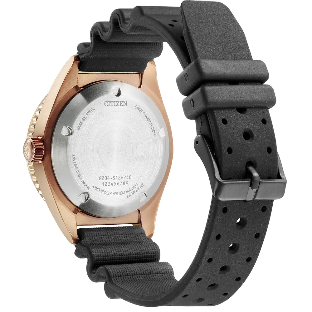 Citizen Promaster Automatic Polyurethane Strap Brown Dial Watch NY0125-08W