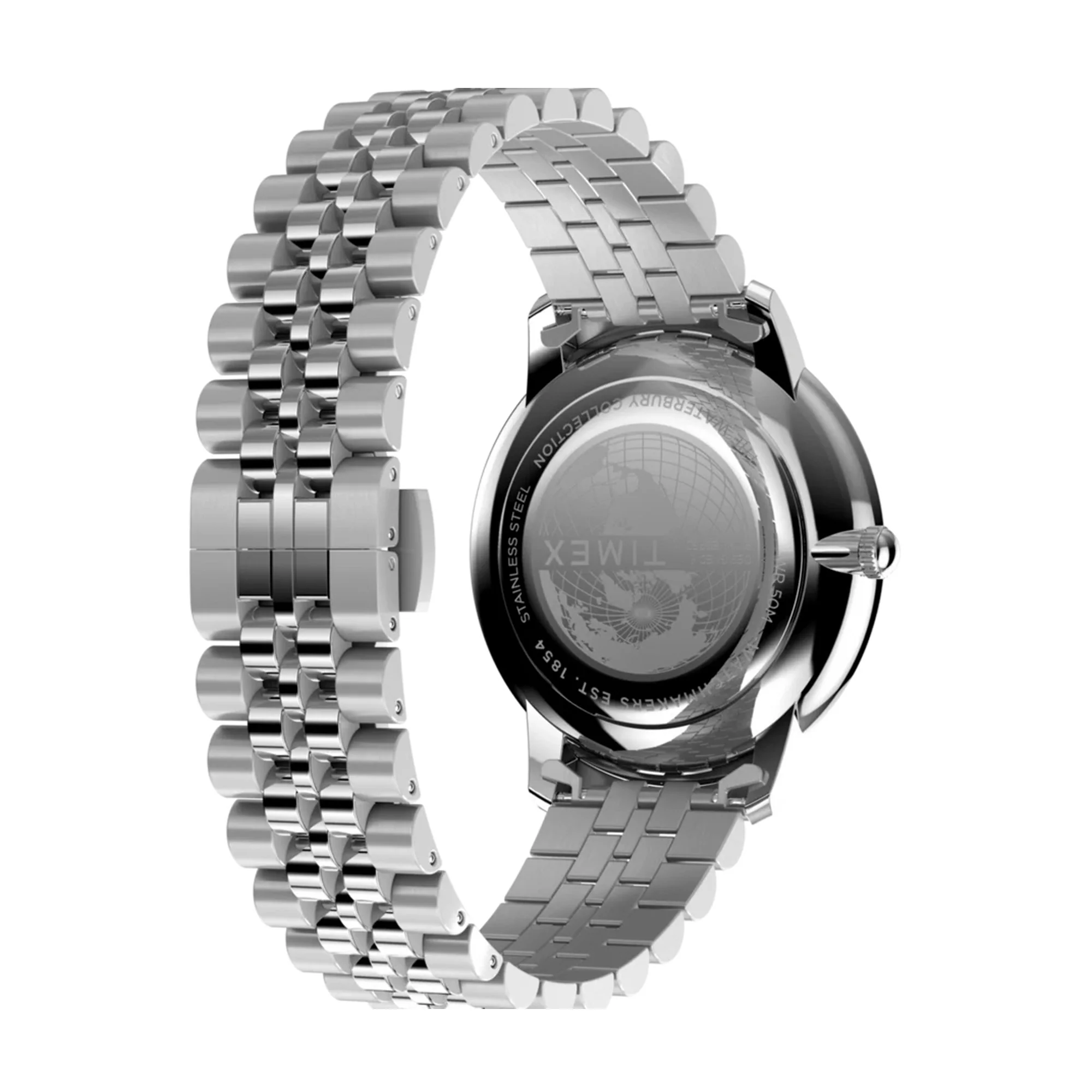 Timex Waterbury Metropolitan Sub-Second 39mm Stainless Steel Band Watch TW2Y23300