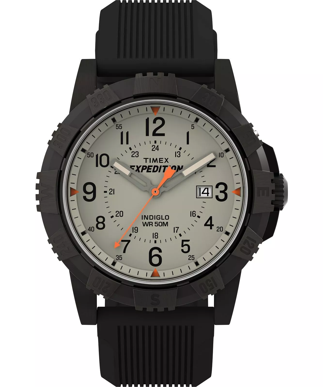 Timex Expedition North Beige Dial Black Band with Indiglo TW4B32200