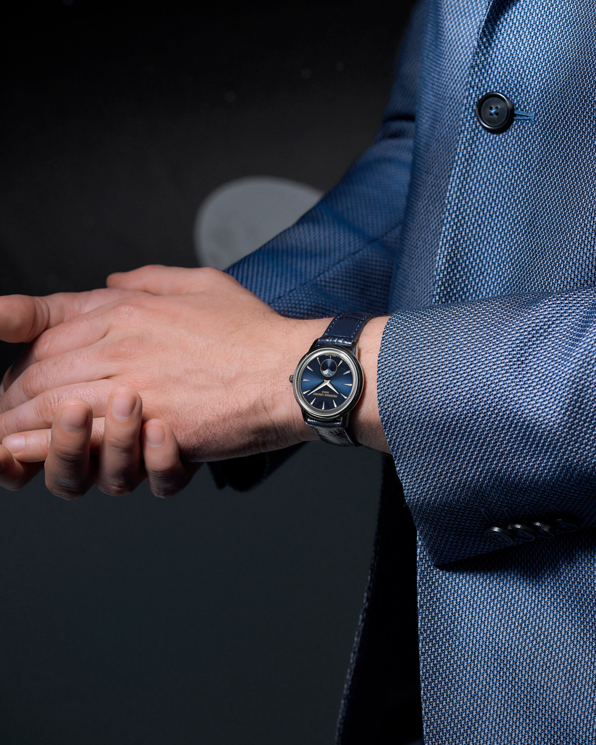 Frederique Constant Classics Moneta Moonphase Blue FC-206N3S6