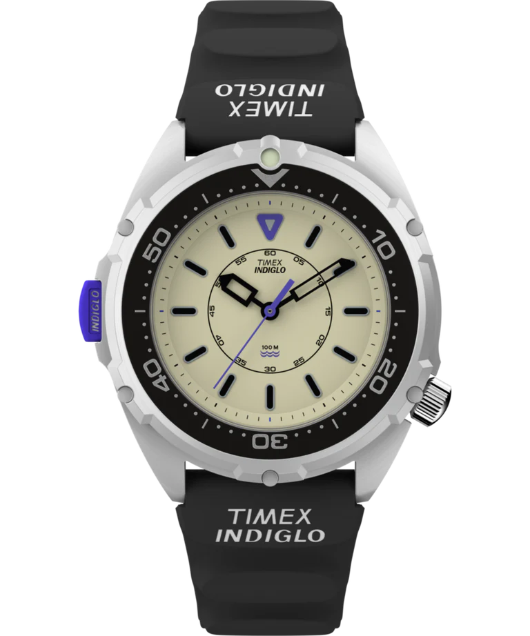 Timex Intrepid x Dimepiece 1995 Reissue Black Rubber Band Indiglo TW2Y4800