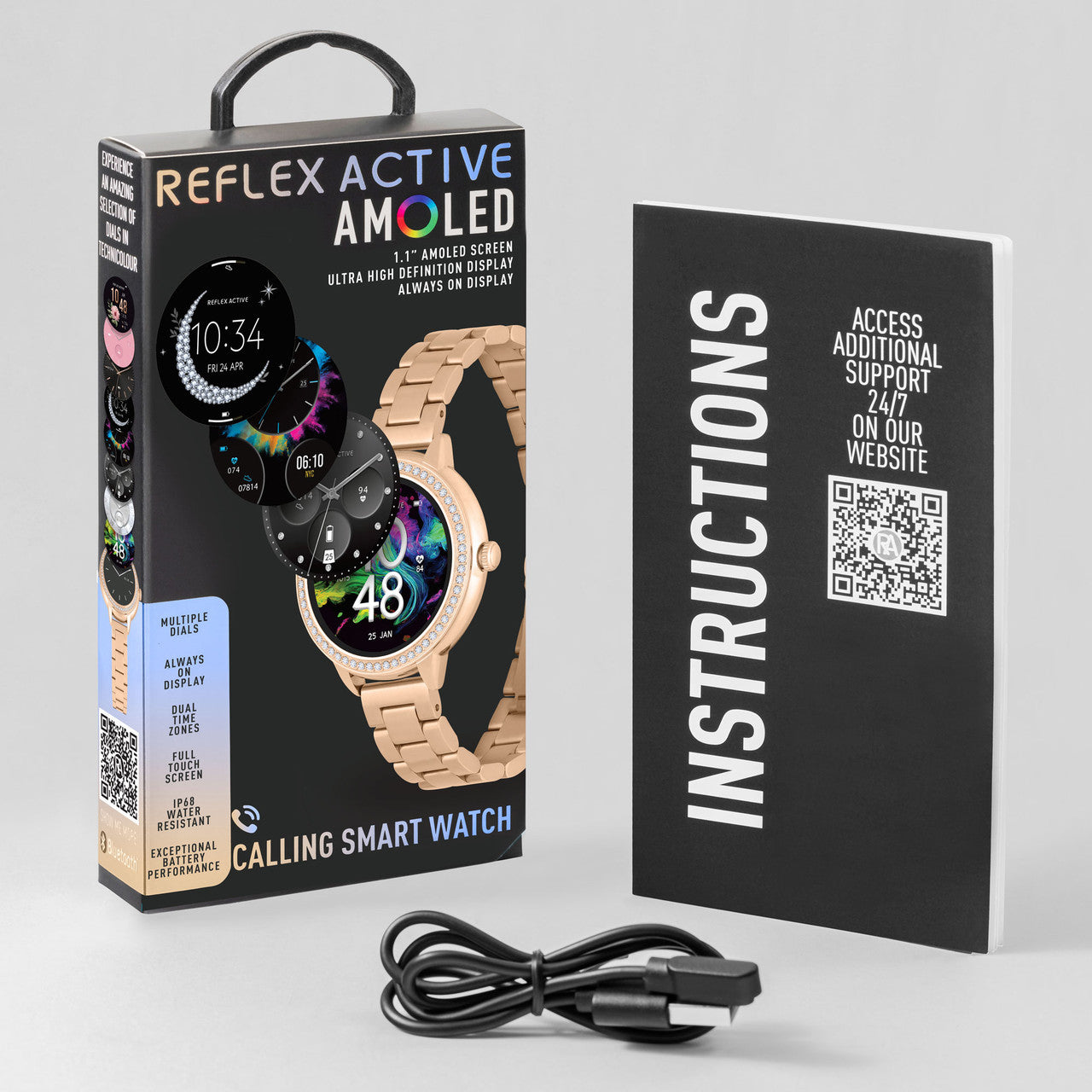Reflex Active SERIES 41 AMOLED Rose Gold Bracelet Smart Watch RA41-4096