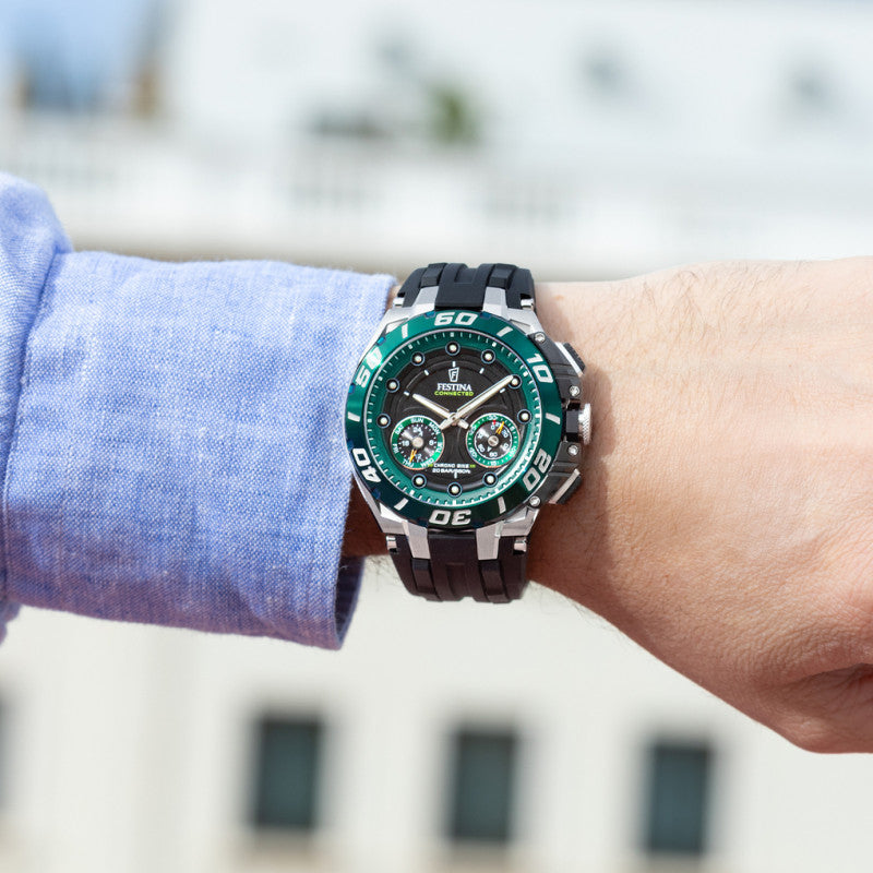 Festina Black Dial Black Rubber Strap Men's Watch F20763/2