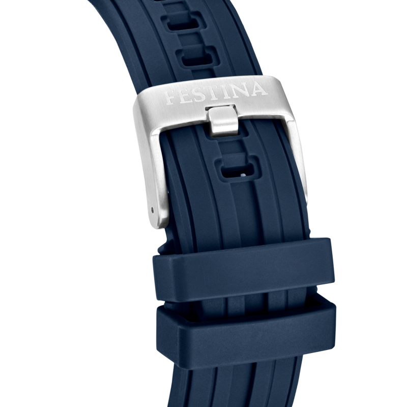 Festina ChronoBike White Dial Blue Rubber Strap Men's Watch F20755/1