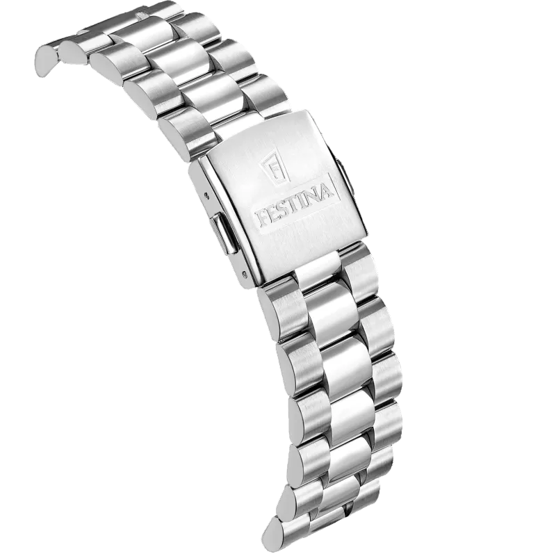 Festina Swiss Made Black Dial Stainless Steel Men's Watch F20084/D