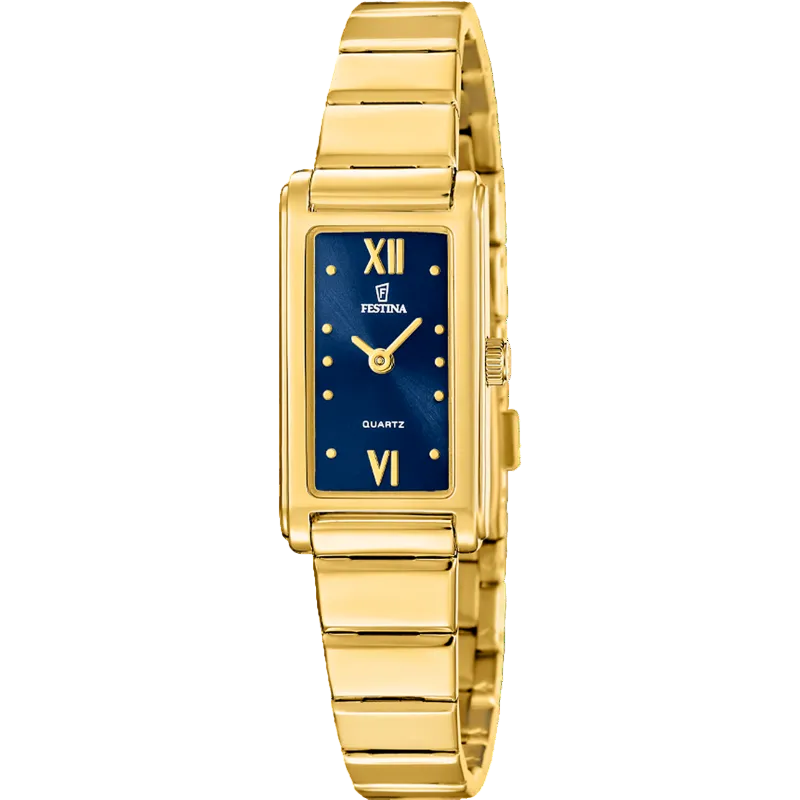 Festina Blue Dial Gold Stainless Steel Women's Watch F20768/4