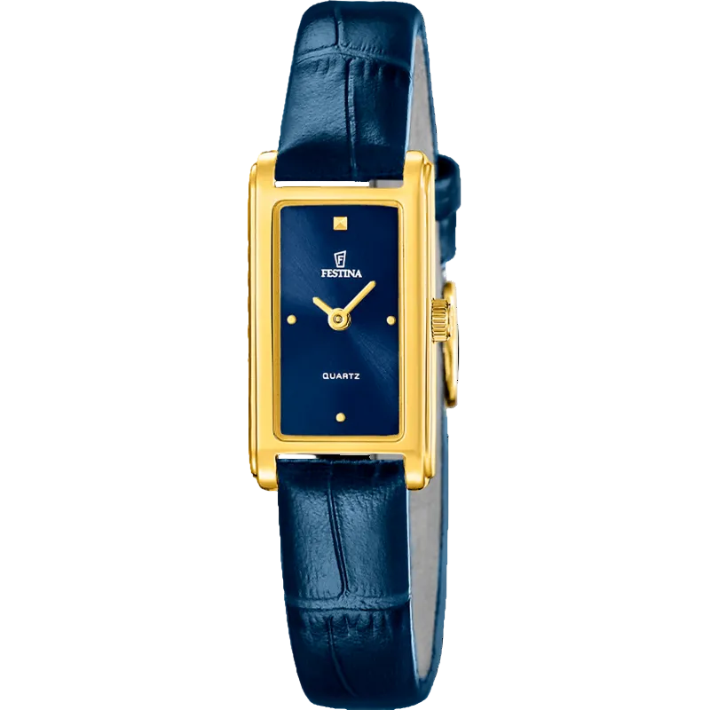 Festina Blue Dial Blue Leather Strap Women's Watch F20770/4