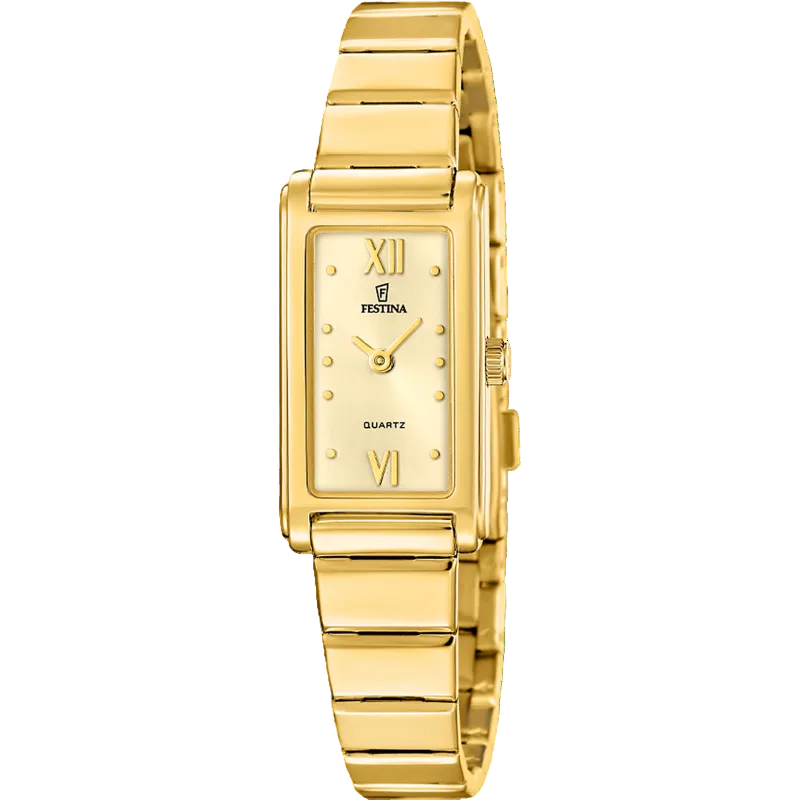 Festina Gold Dial Stainless Steel Women's Watch F20768/2