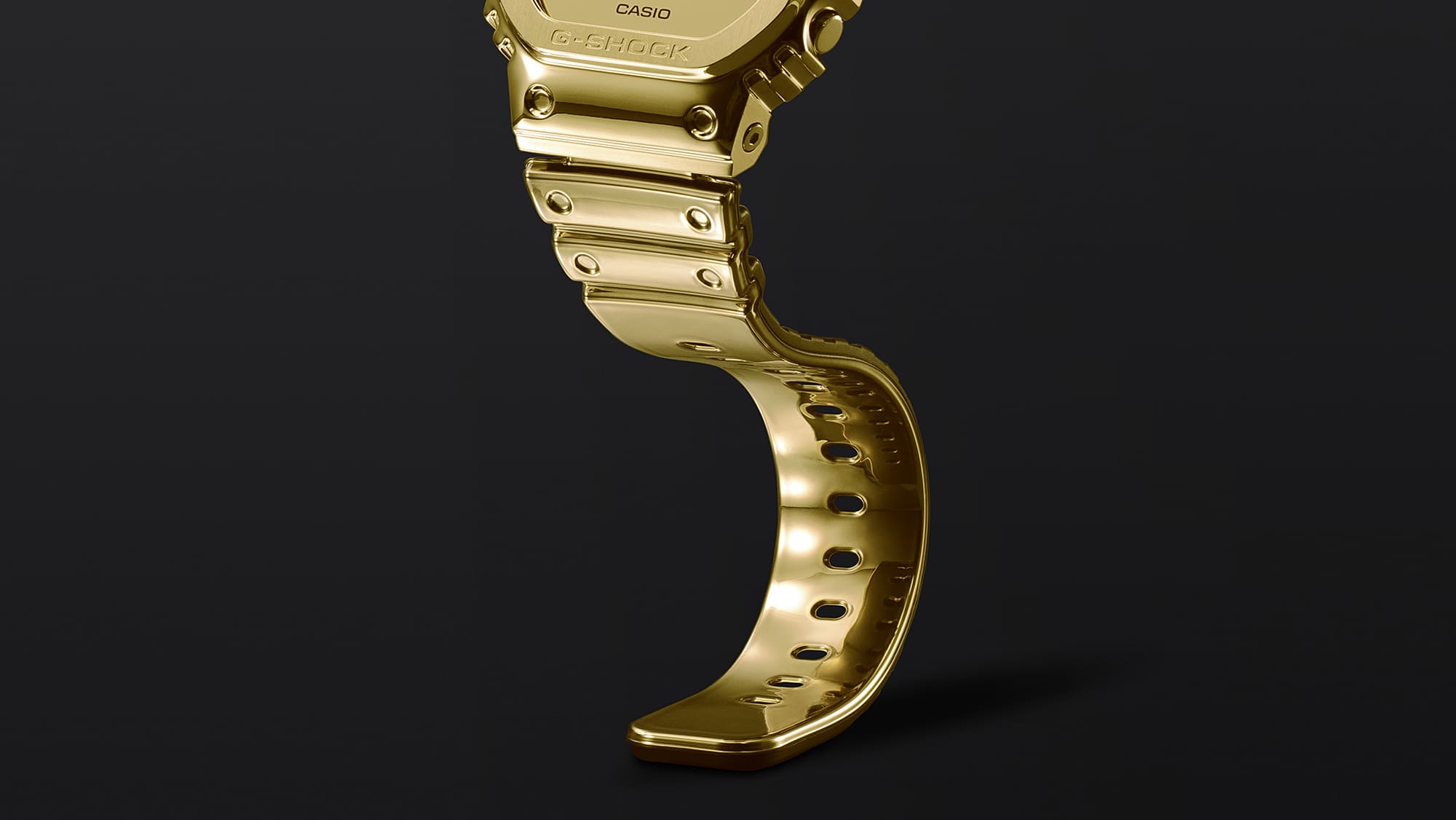 G-Shock G-Steel Gold Dial Stainless Steel Watch GM5600YMG-9D