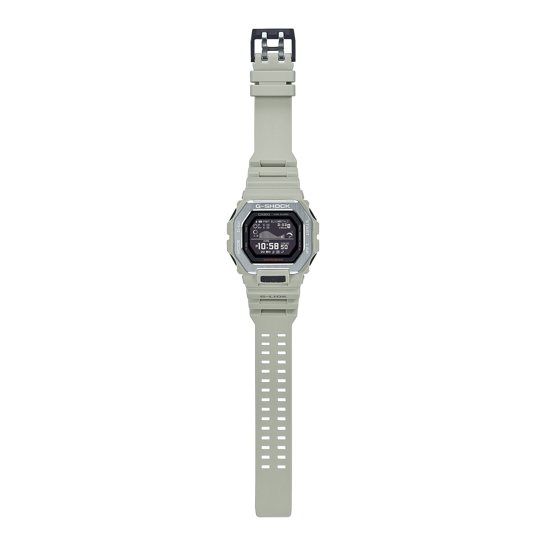 G-Shock G-Lide Sport Tide White Resin Band Watch GBX100-8D