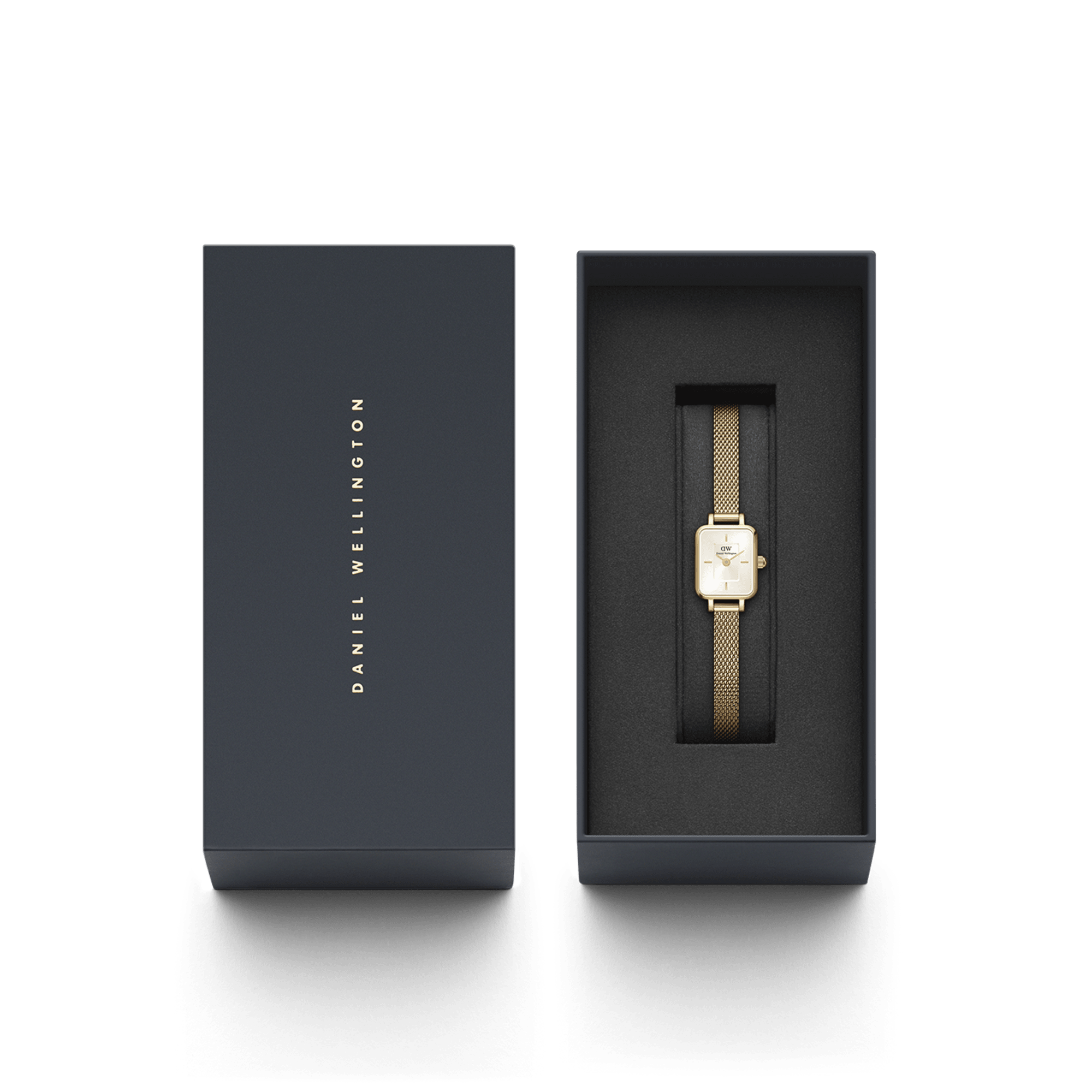 Daniel Wellington Quadro Mini 15x18mm Evergold G Champagne DW00100656