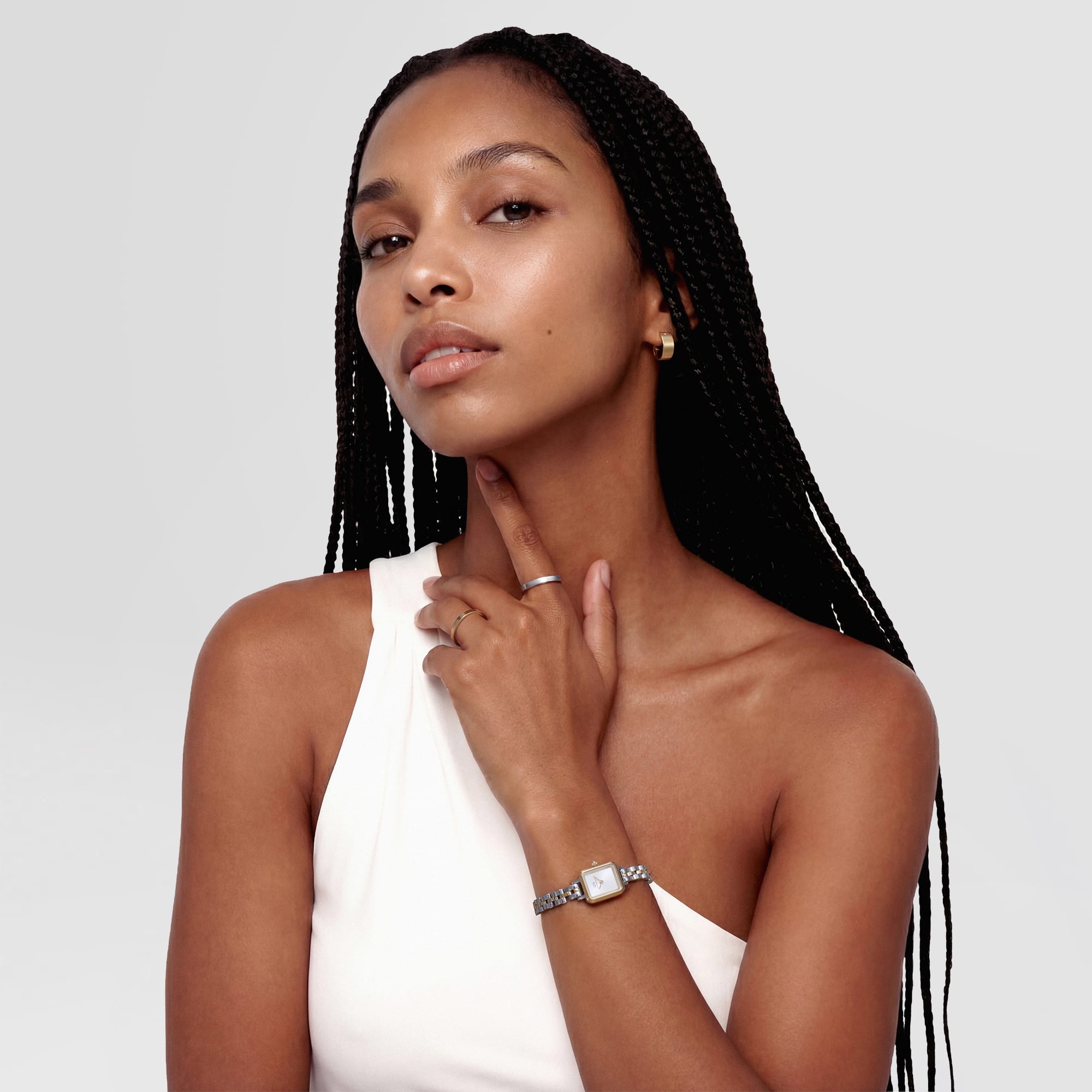 Daniel Wellington Quadro Mini Arch 3-Link Two Tone Gold DW00100925