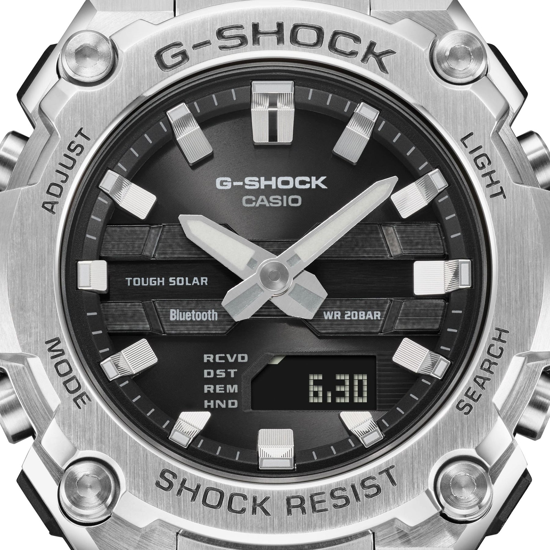 G-Shock Silver Stainless Steel Grey Dial Watch GSTB600D-1A