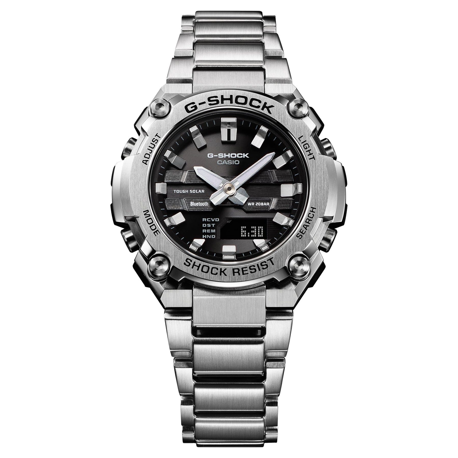 G-Shock Silver Stainless Steel Grey Dial Watch GSTB600D-1A
