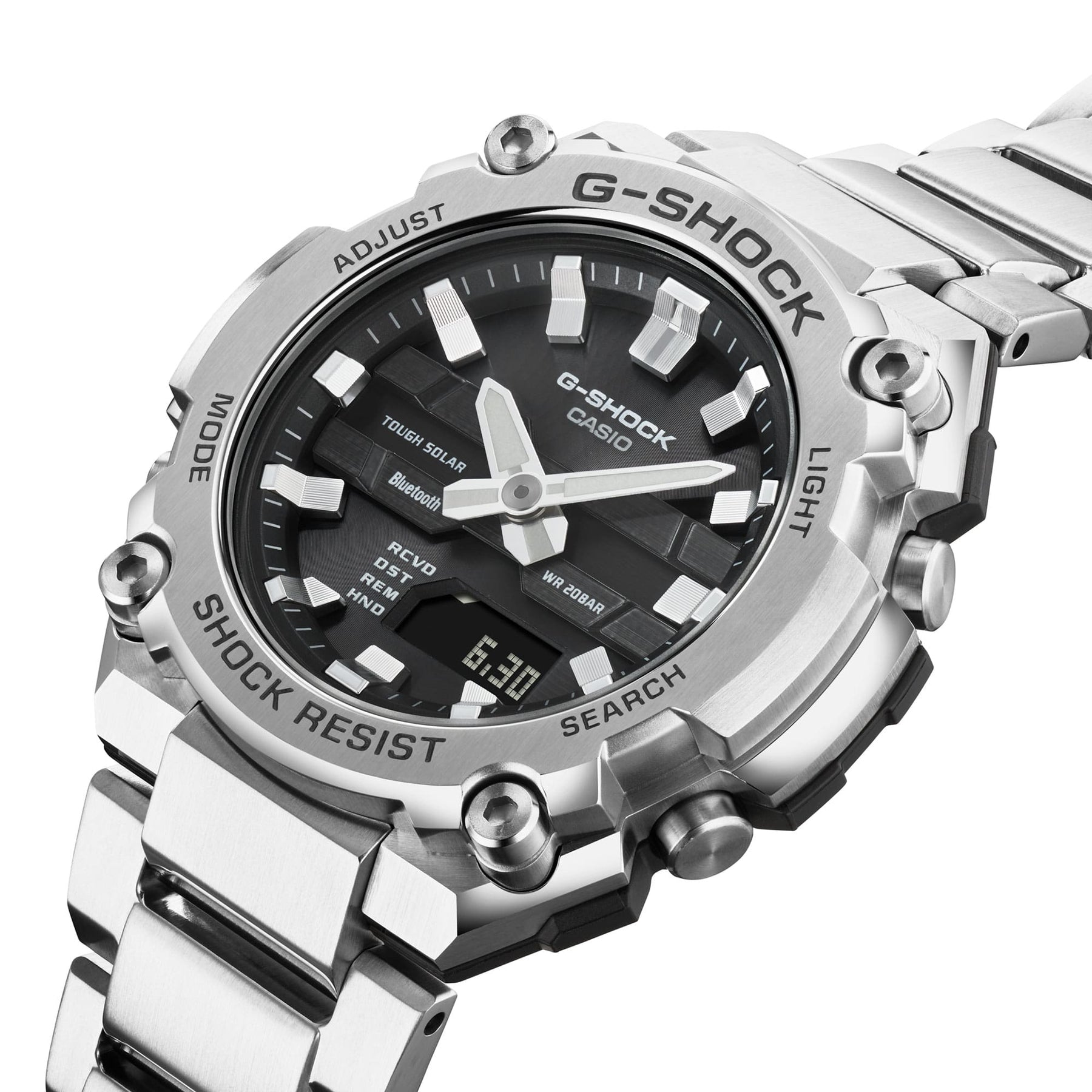 G-Shock Silver Stainless Steel Grey Dial Watch GSTB600D-1A