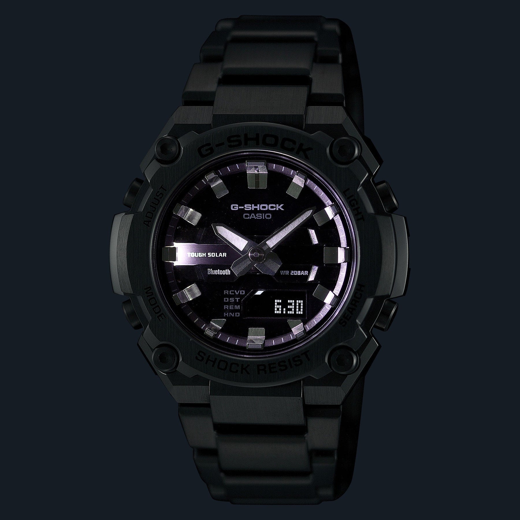 G-Shock Silver Stainless Steel Grey Dial Watch GSTB600D-1A