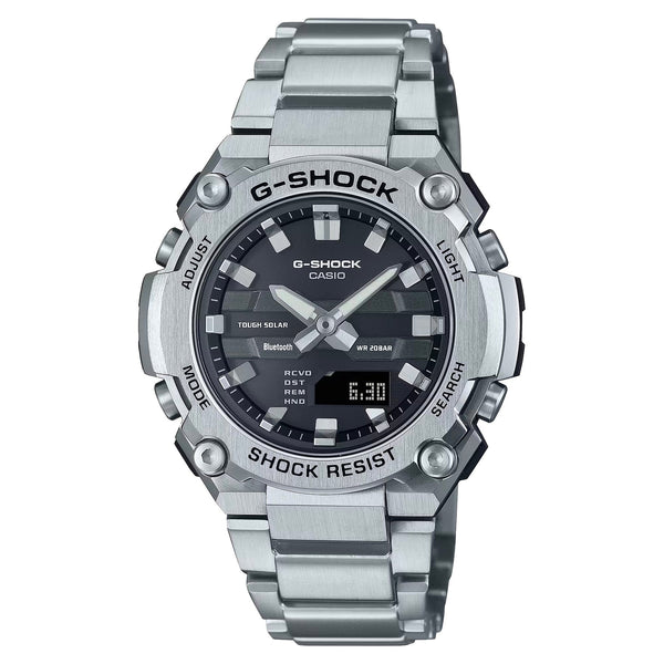G-Shock Silver Stainless Steel Grey Dial Watch GSTB600D-1A