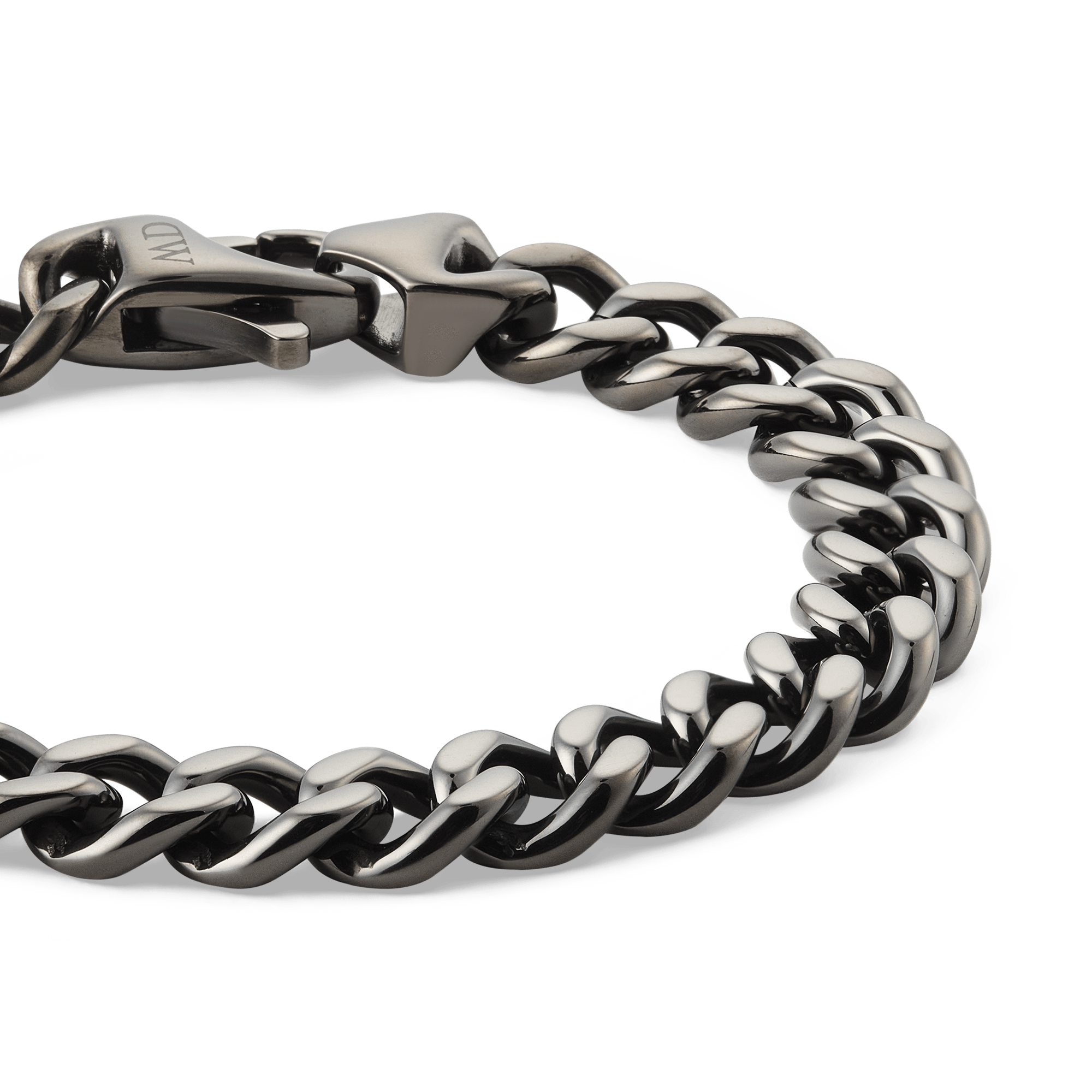 Daniel Wellington Ellipse Cuban Chain Bracelet Graphite