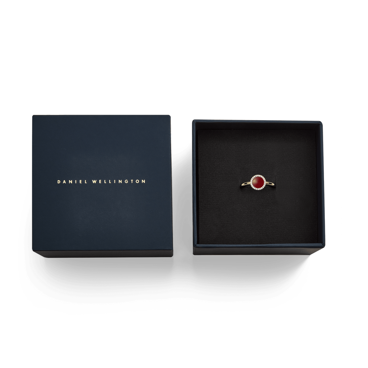 Daniel Wellington Audrey Red Agathe Gold Ring