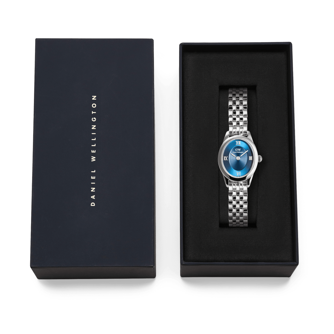 Daniel Wellington Ophelia Mini Beans Link Blue Dial Watch DW00100807