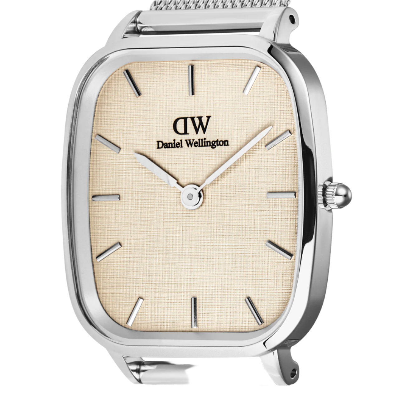 Daniel Wellington Marlon Sterling Vintage Linen Pattern Dial Watch DW00100814