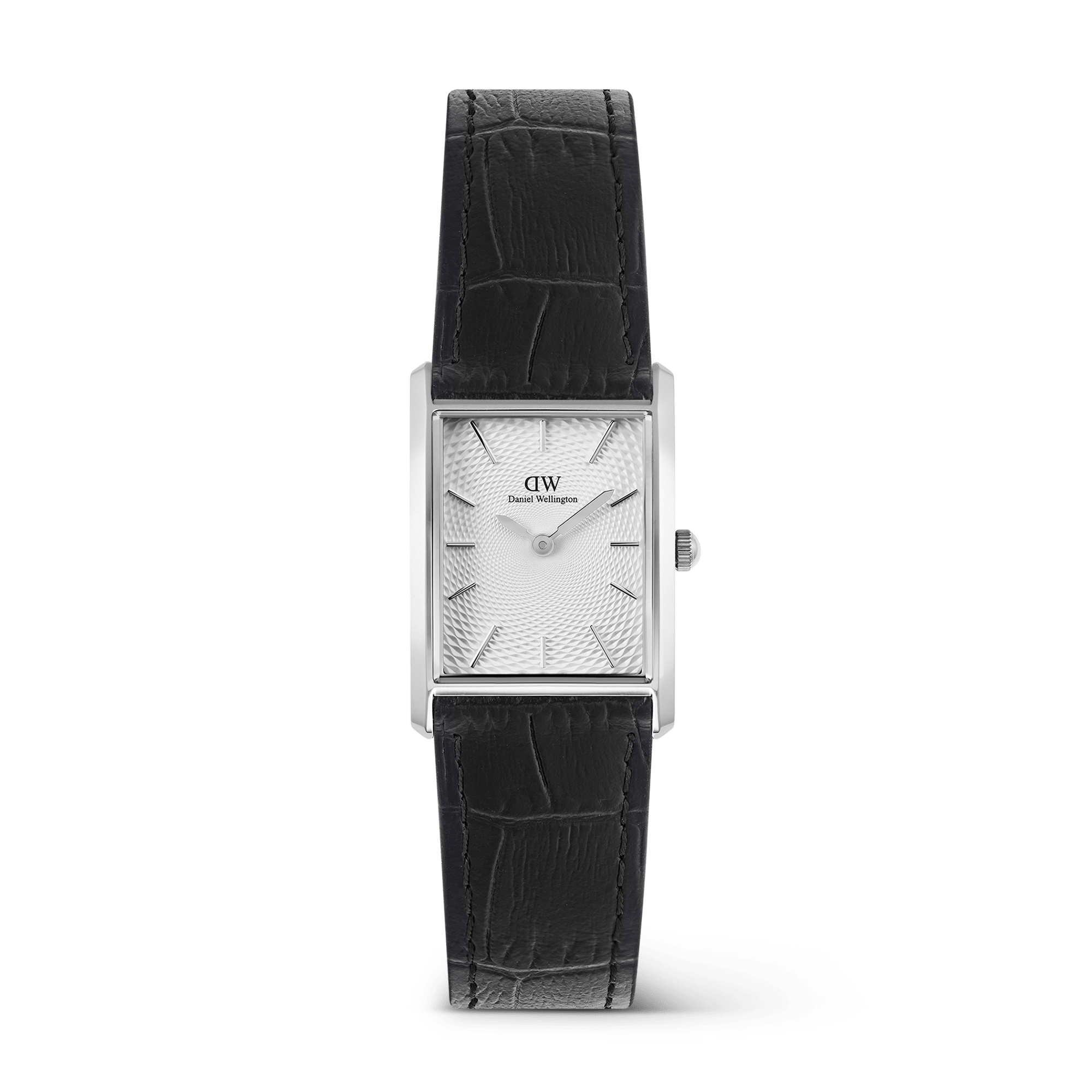 Daniel Wellington Bound Black Crocodile Guilloché Silver DW00100898