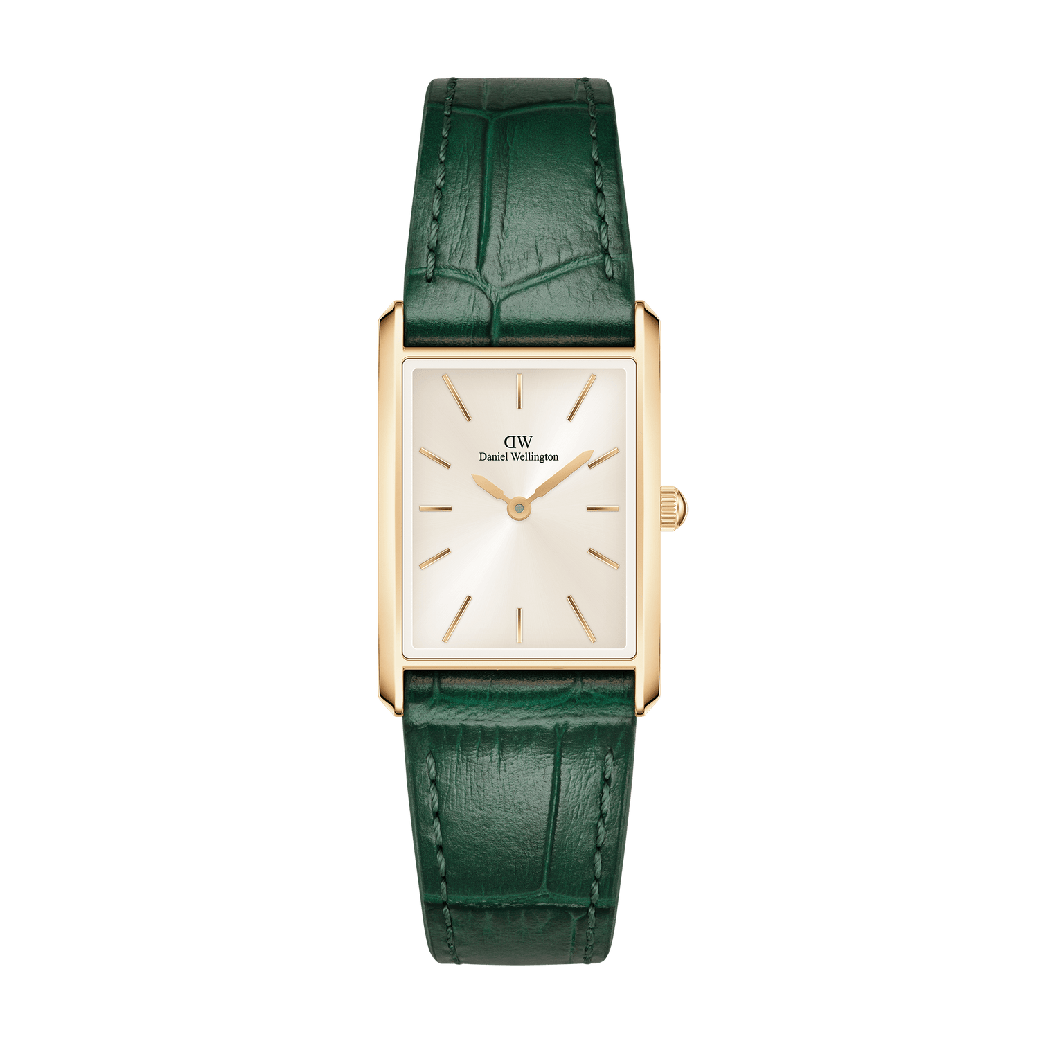 Daniel Wellington Crocodile-Embossed Champagne Gold Elegance Watch DW0