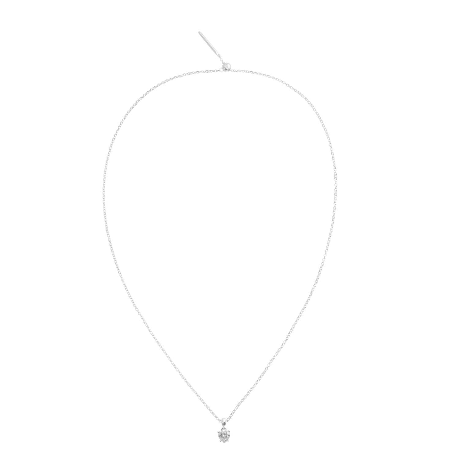 Daniel Wellington Heart White Crystal Charm S925 Sterling Silver DW00401049
