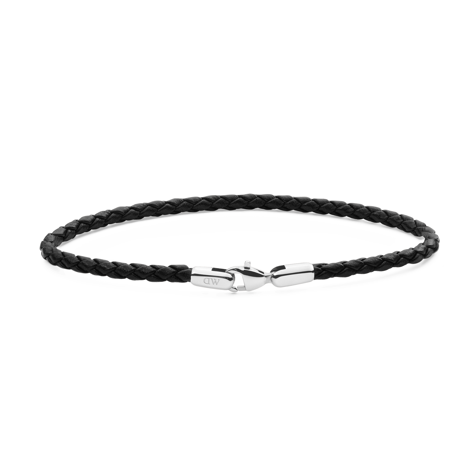 Daniel Wellington Daniel Braided Leather Bracelet Sheffield 2.8 Silver
