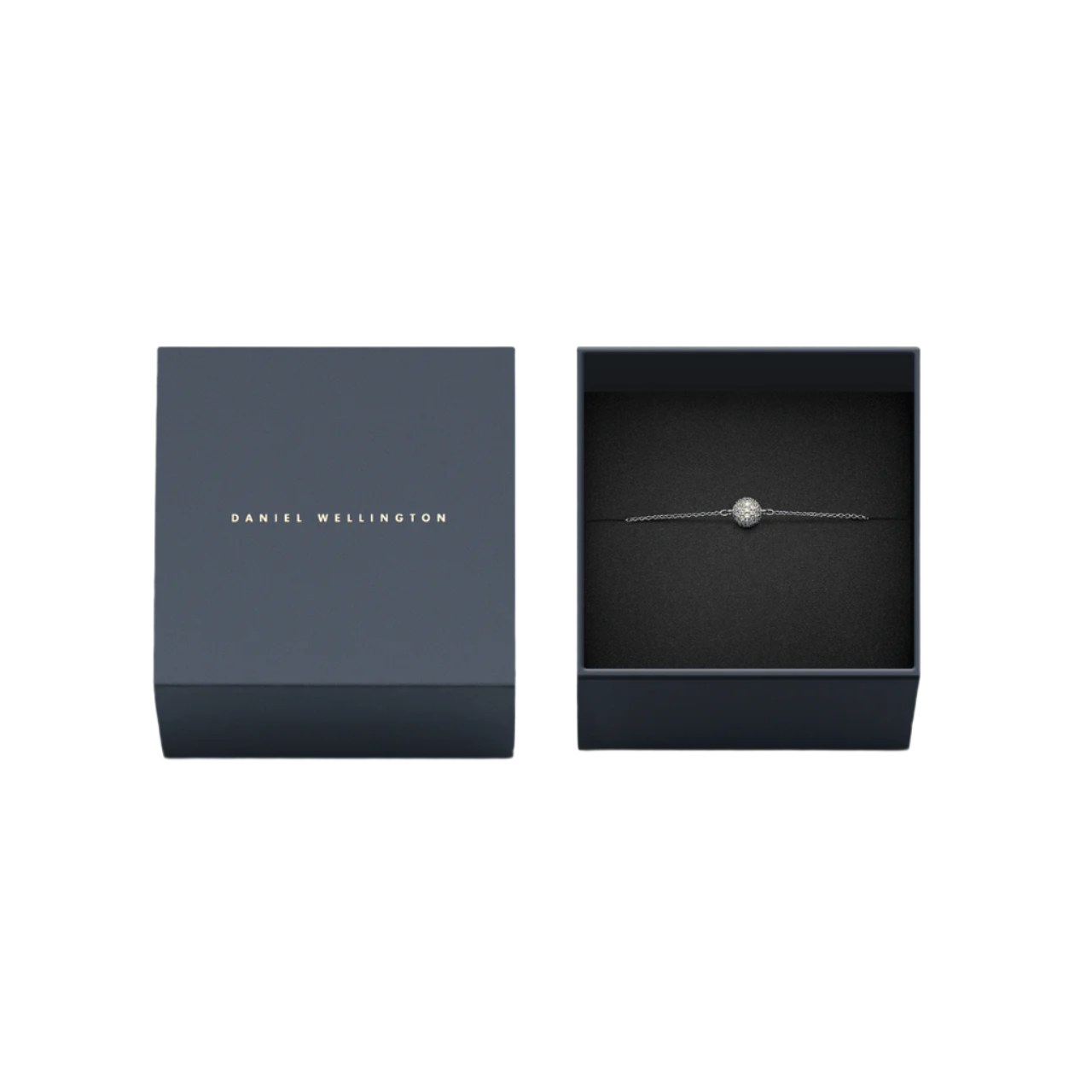 Daniel Wellington Pavé Crystal Pendant Silver Bracelet DW00400656