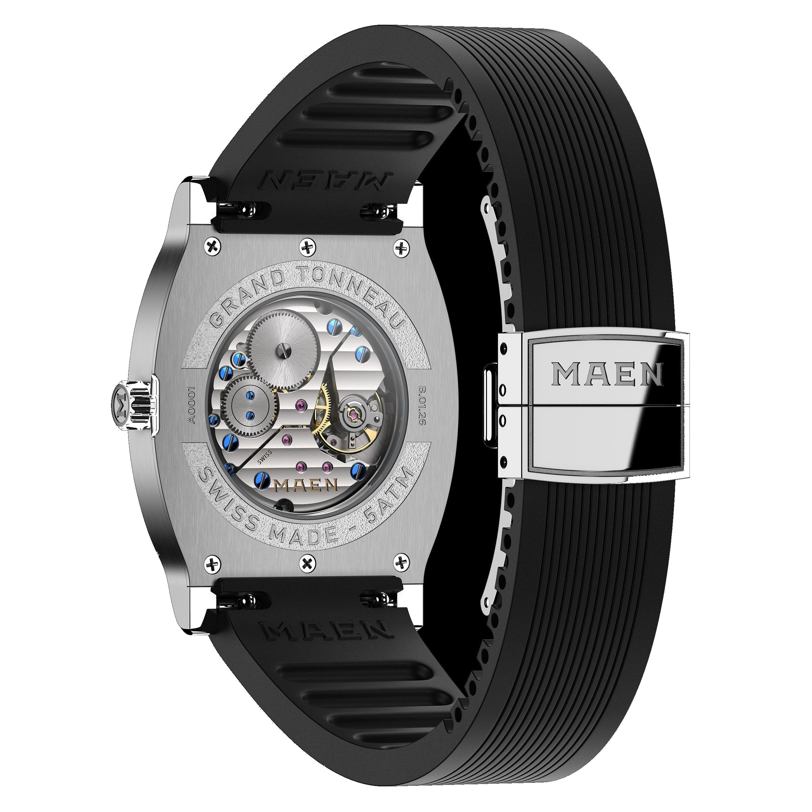 MAEN MAEN Grand Tonneau Ultra-Thin Automatic Watch MNL.04 - Caseback b6675bbd-62b2-4492-94b7-6f21ab346bc8