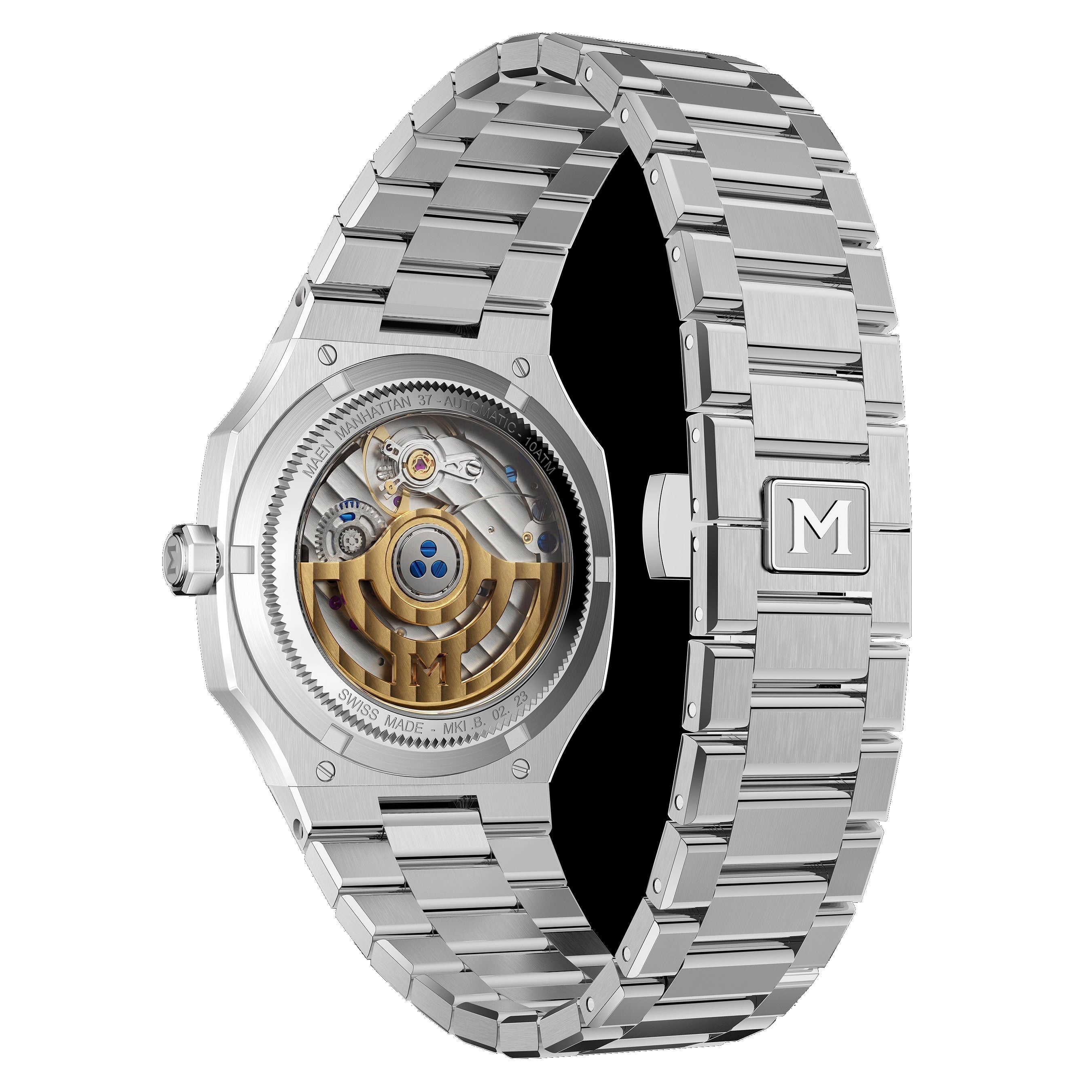 MAEN MAEN Manhattan 37 Salmon No Date Automatic Watch M2.1.4 - LJP TOPGRADE PRODUCT 10ATM