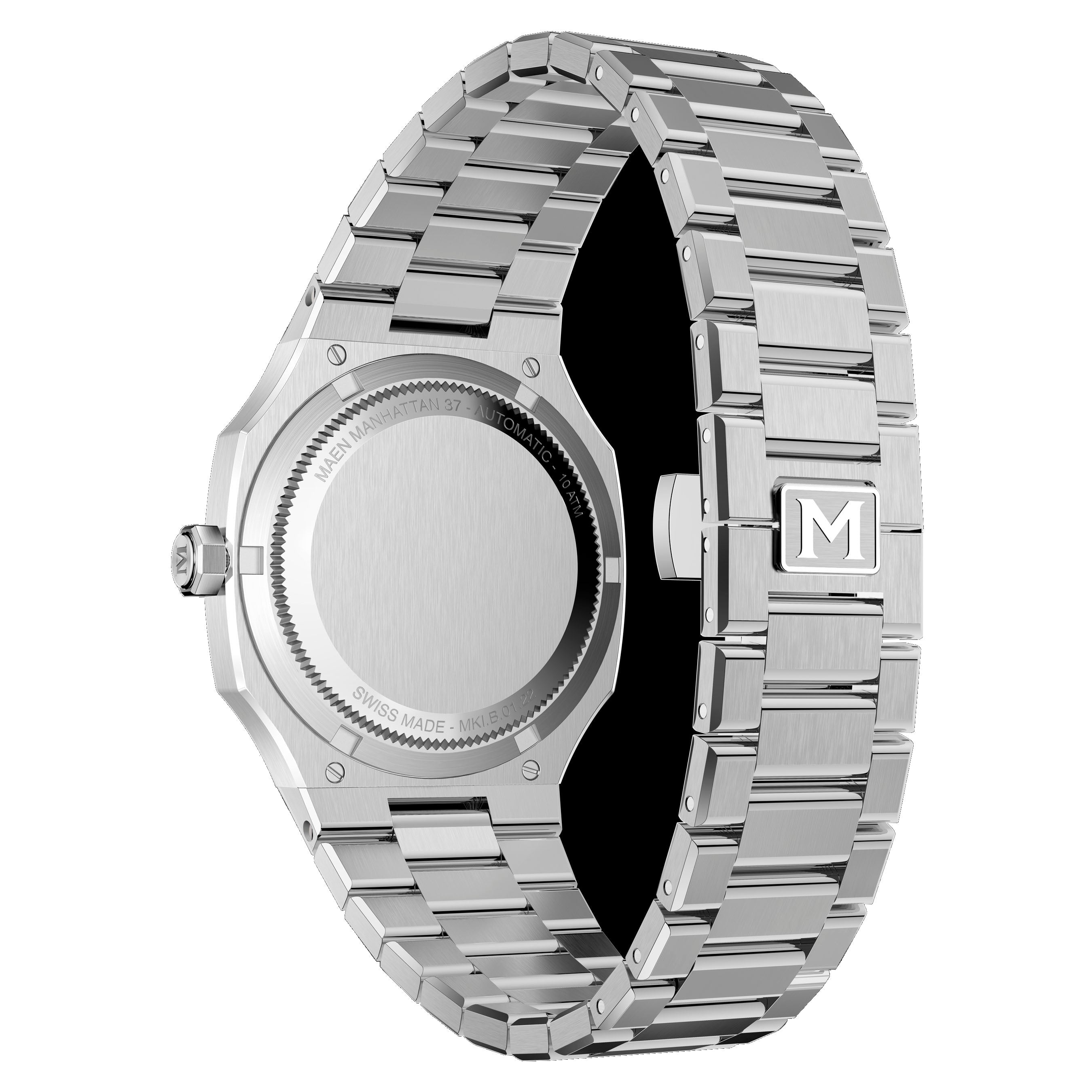 MAEN MAEN Manhattan 37 Ice Grey No Date Automatic Watch M2.1.6 - 10ATM CLOSED 9aab47a0-2e39-40b2-ba54-3c596fc6521a