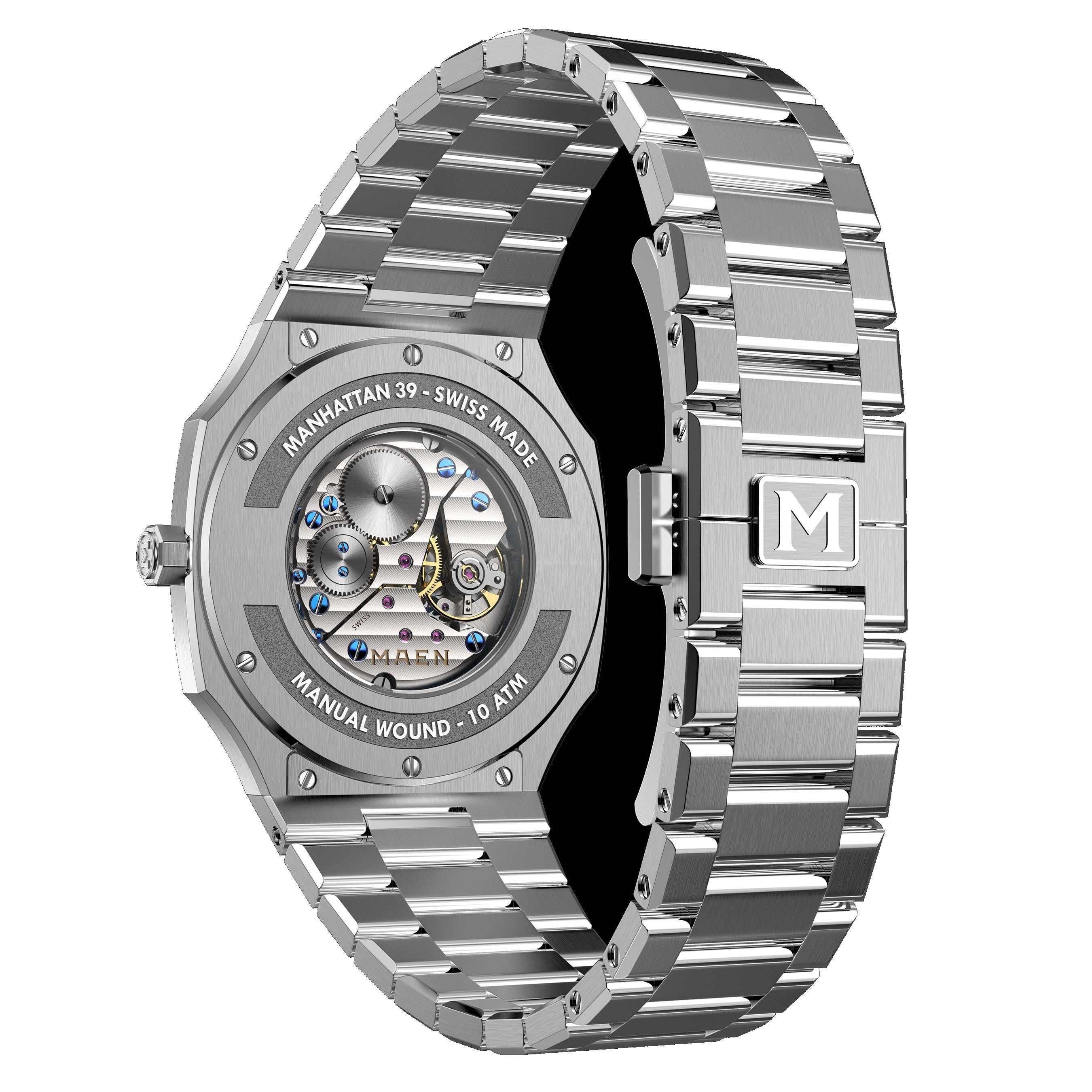 MAEN MAEN Manhattan 39 Ultra-Thin Automatic Watch M4.1.1 - M39 CASEBACK