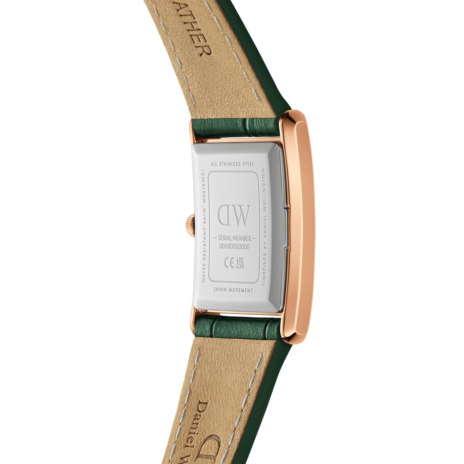 Daniel Wellington Bound Crocodile Emerald Sunray Rose Gold Watch DW00100694