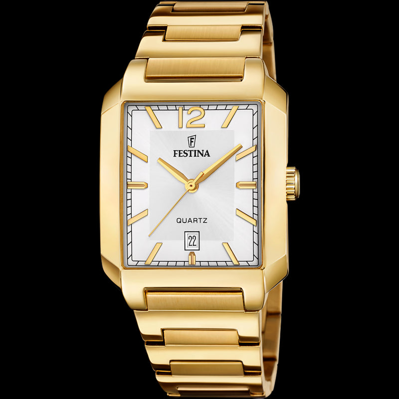 Festina Silver Dial Gold Case and Band Men's Watch F20678/2
