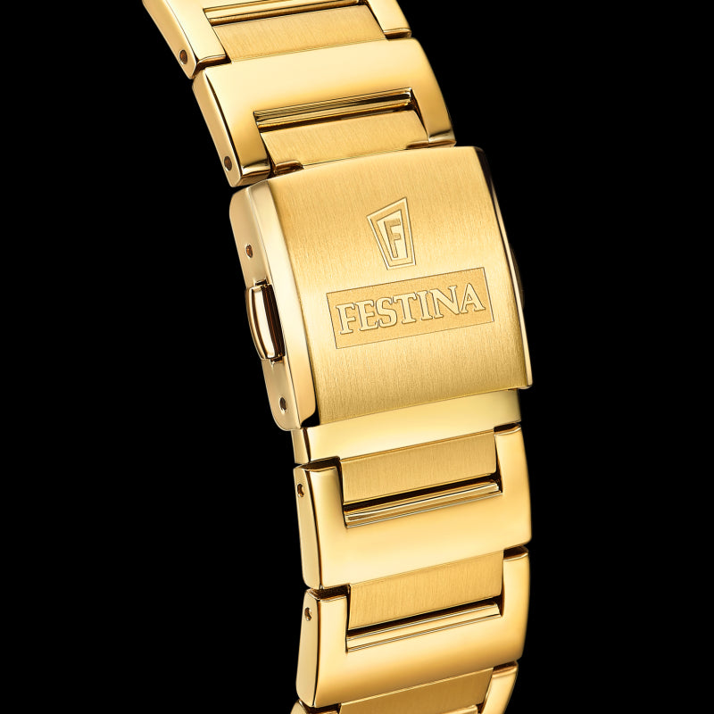 Festina Silver Dial Gold Case and Band Men's Watch F20678/2