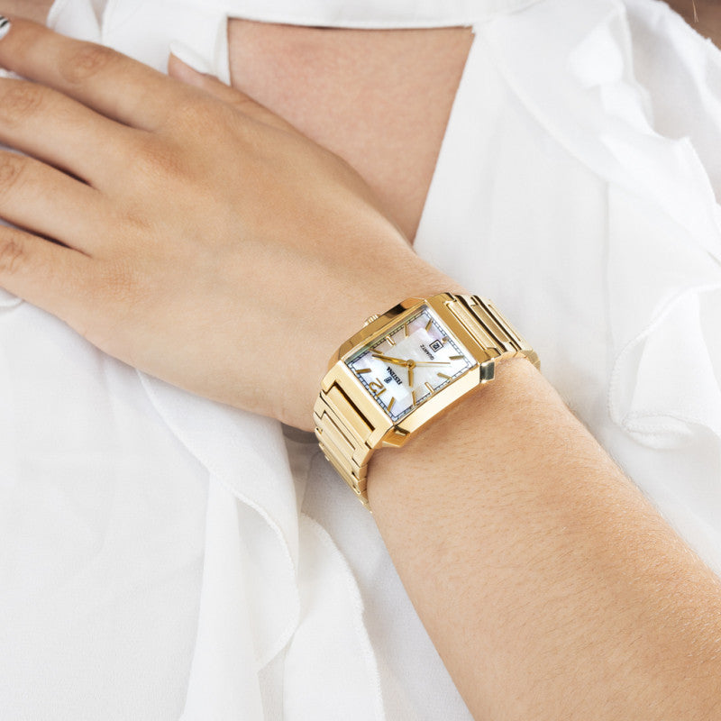 Festina Elegant Mother of Pearl Dial Gold Stainless Women's Watch F20680/2