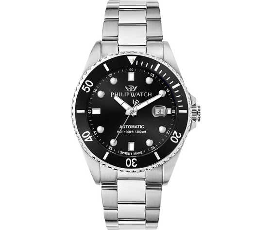 Philip Caribe Swiss Made Diving Men's Automatic Black Watch