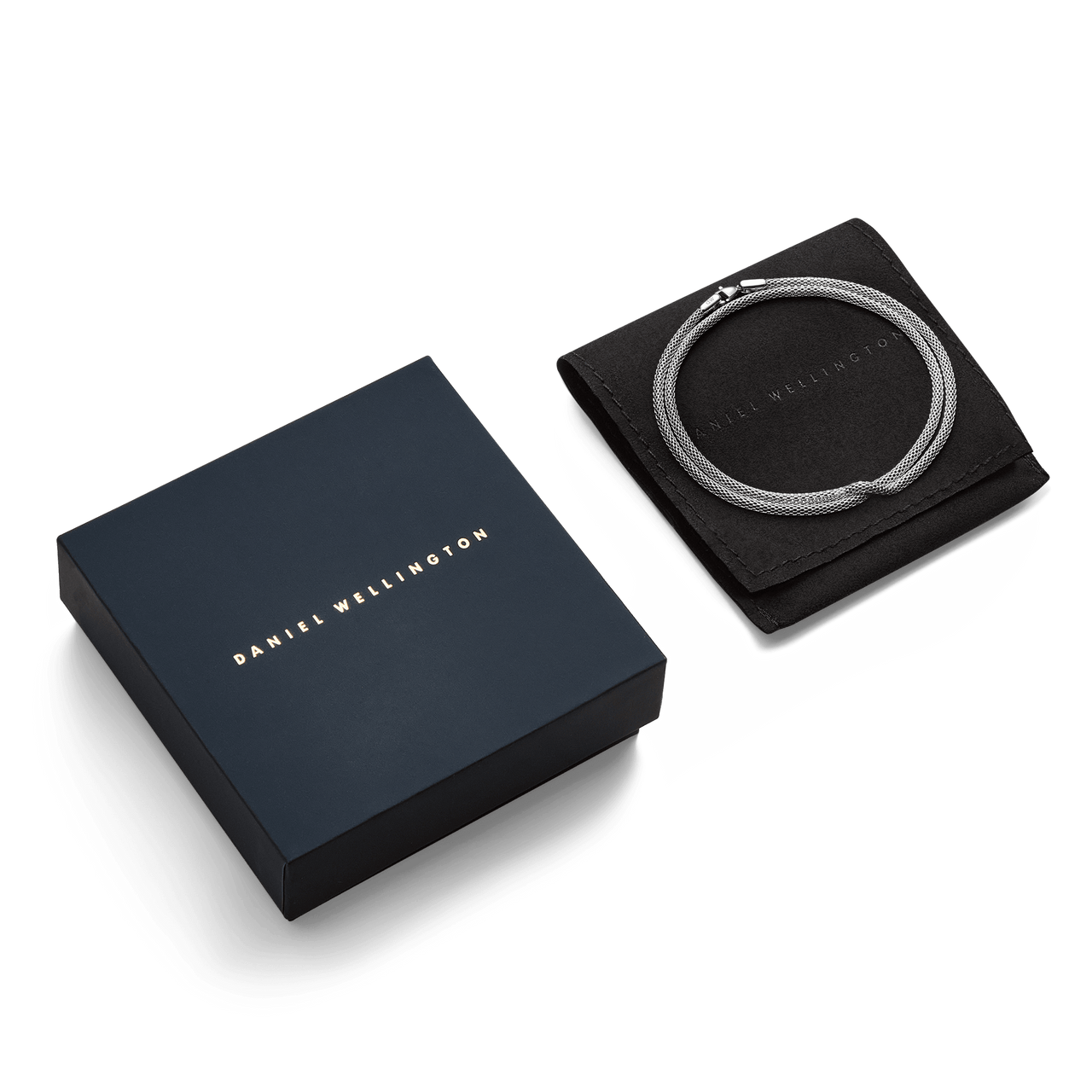 Daniel Wellington Tide Mesh Silver Necklace DW00401098
