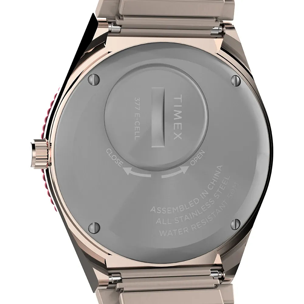 Timex Q 36mm Pink Dial Watch TW2W41000