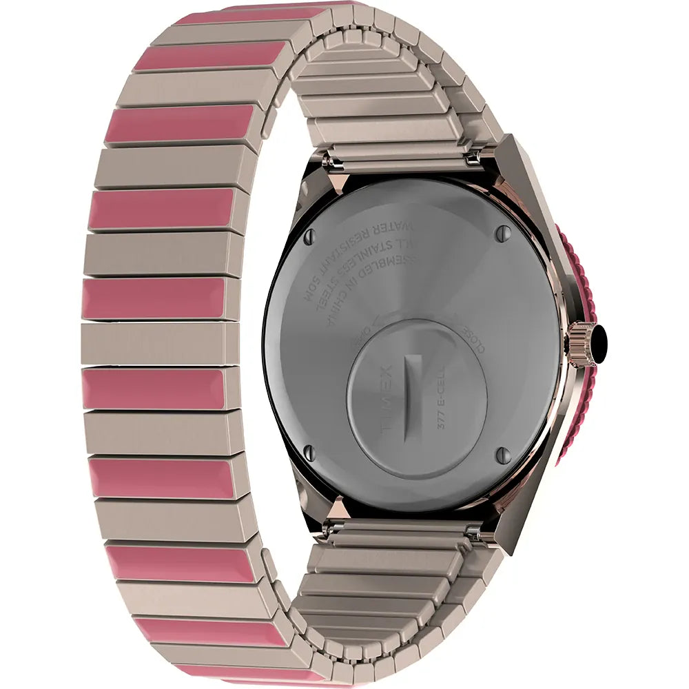 Timex Q 36mm Pink Dial Watch TW2W41000