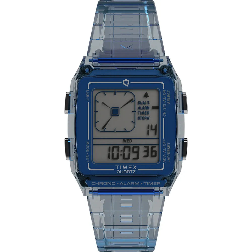 Timex Q Retro Transparent Quartz Timex Watch TW2W45100