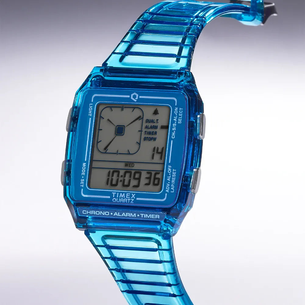 Timex Q Retro Transparent Quartz Timex Watch TW2W45100