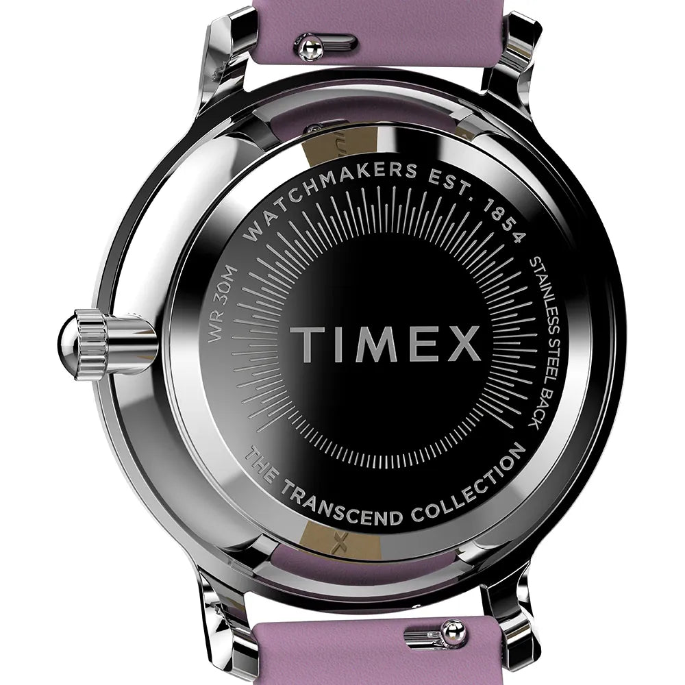 Timex Trend Transcend Pink Leather Strap Watch TW2W54800